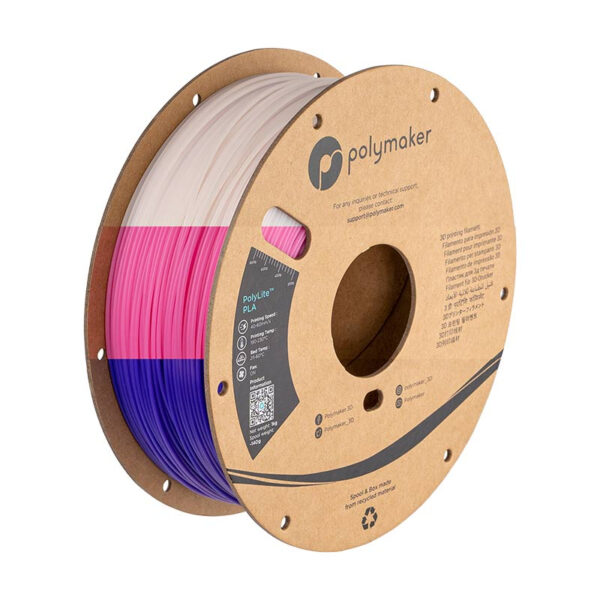 Polymaker Panchroma UV Shift PLA 3D Printing Filament Glow under UV Light & Temperature Change - Image 7