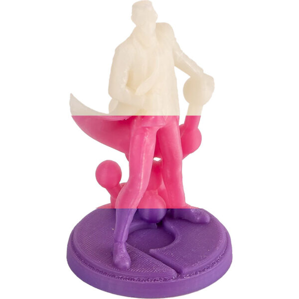 Polymaker Panchroma UV Shift PLA 3D Printing Filament Glow under UV Light & Temperature Change - Image 8