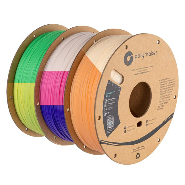 Polymaker Panchroma UV Shift PLA 3D Printing Filament Glow under UV Light & Temperature Change - Image 3