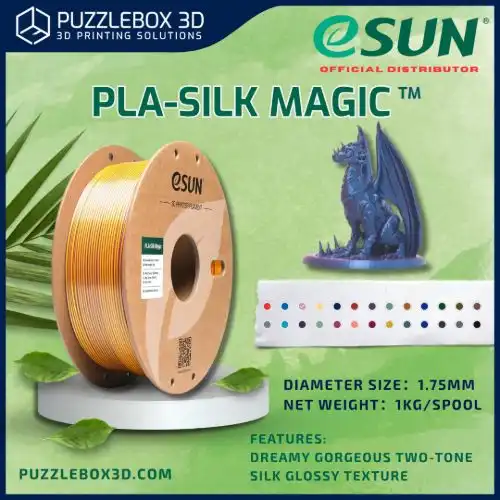 eSun PLA Silk Magic 3D Printing Filaments