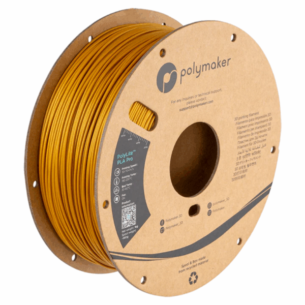 Polymaker PolyLite Metallic PLA Pro 1kg 3D Printing Filament High Toughness & High Rigidity - Image 6