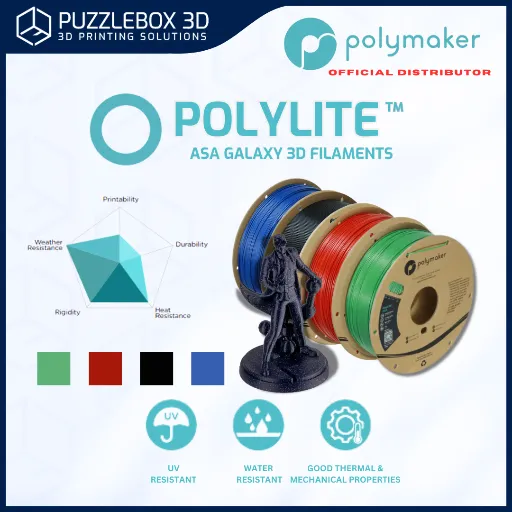 Polylite ASA Galaxu PLA 3D Filaments