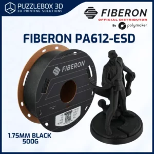 Polymaker Fiberon PA612-ESD 1.75mm Black 0.5kg 3D Printing Filament